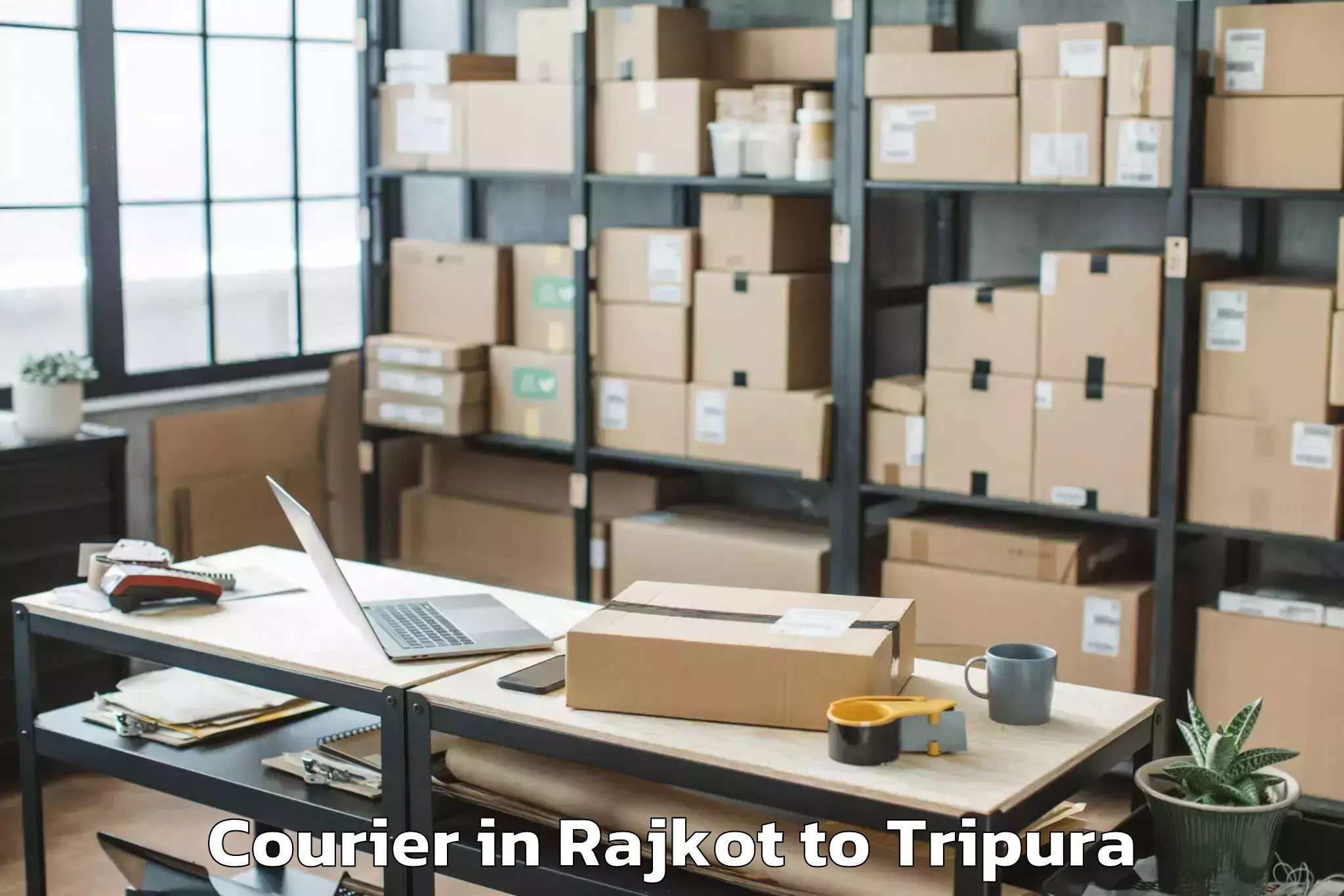 Discover Rajkot to Santirbazar Courier